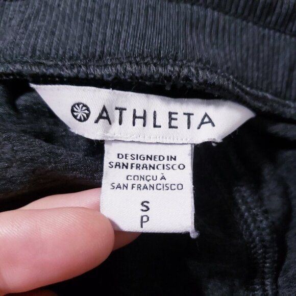 Athleta Uptempo Jogger Pant Jersey Elastic Waist Stretch Charcoal Grey Small - Picture 7 of 9